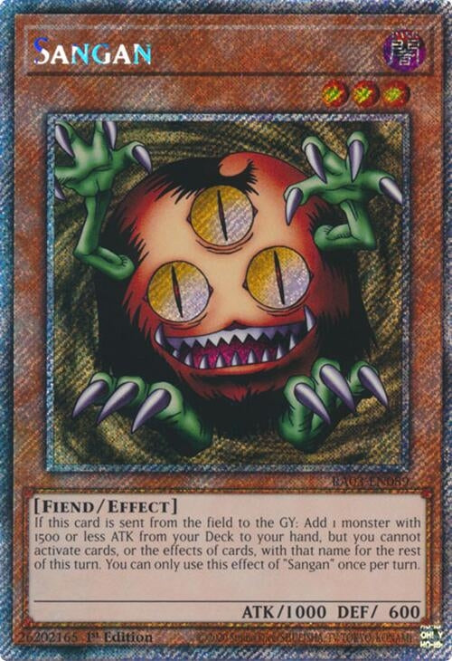 Image for Sangan (Platinum Secret Rare) (Quarter Century Bonanza) (RA03-EN089) - YuGiOh