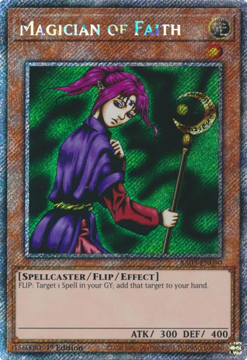 Image for Magician of Faith (Platinum Secret Rare) (Quarter Century Bonanza) (RA03-EN090) - YuGiOh