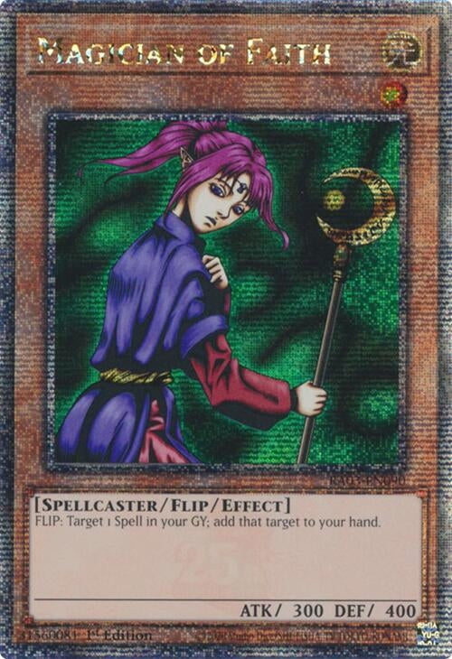 Image for Magician of Faith (Quarter Century Secret Rare) (Quarter Century Bonanza) (RA03-EN090) - YuGiOh