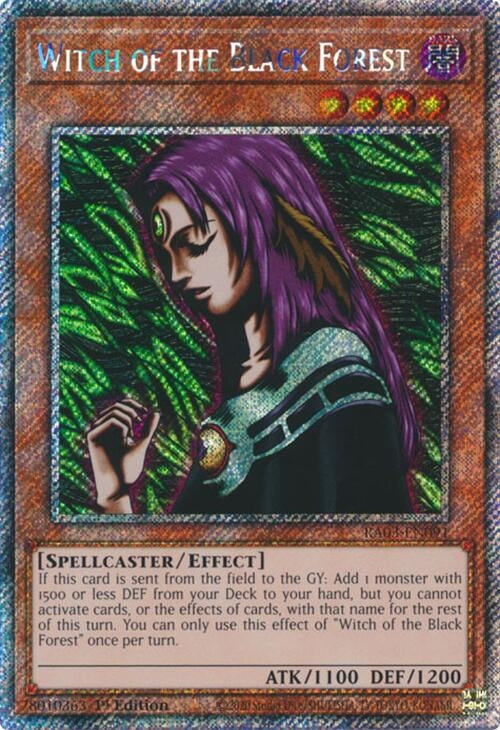 Image for Witch of the Black Forest (Platinum Secret Rare) (Quarter Century Bonanza) (RA03-EN091) - YuGiOh