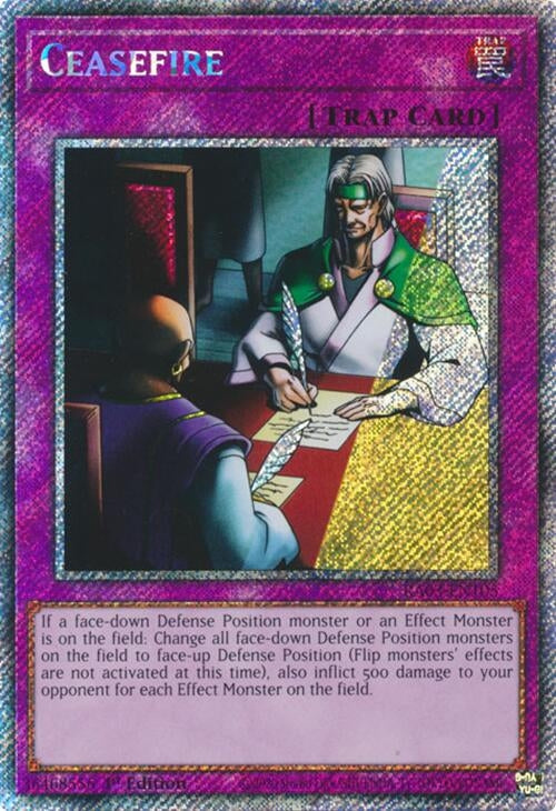 Image for Ceasefire (Platinum Secret Rare) (Quarter Century Bonanza) (RA03-EN105) - YuGiOh