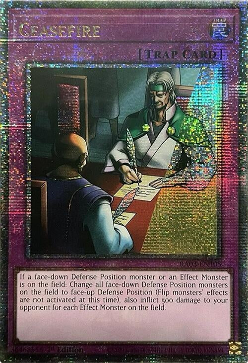 Image for Ceasefire (Quarter Century Secret Rare) (Quarter Century Bonanza) (RA03-EN105) - YuGiOh
