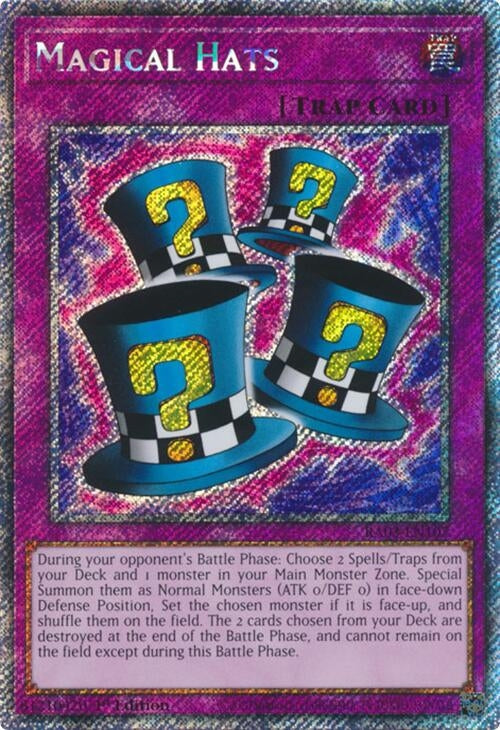Image for Magical Hats (Platinum Secret Rare) (Quarter Century Bonanza) (RA03-EN107) - YuGiOh