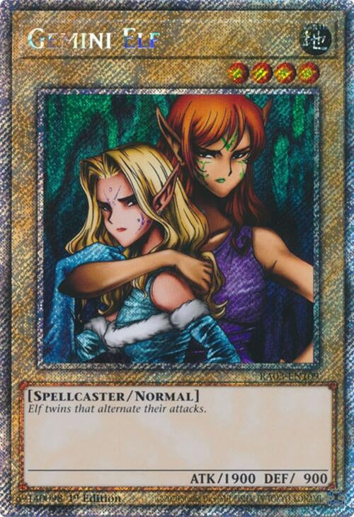 Image for Gemini Elf (Platinum Secret Rare) (Quarter Century Bonanza) (RA03-EN109) - YuGiOh