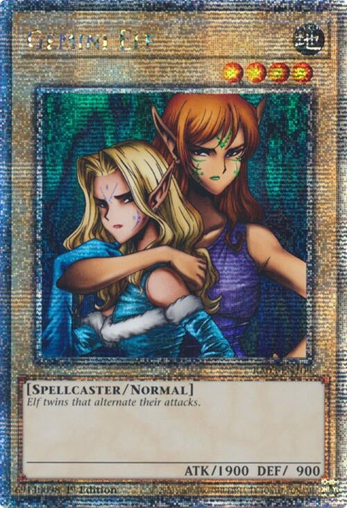 Image for Gemini Elf (Quarter Century Secret Rare) (Quarter Century Bonanza) (RA03-EN109) - YuGiOh
