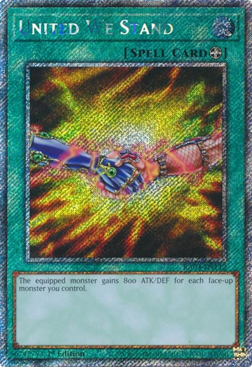 Image for United We Stand (Platinum Secret Rare) (Quarter Century Bonanza) (RA03-EN112) - YuGiOh