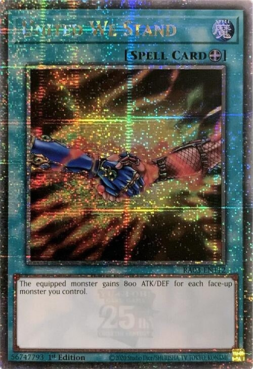 Image for United We Stand (Quarter Century Secret Rare) (Quarter Century Bonanza) (RA03-EN112) - YuGiOh