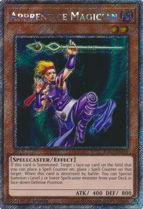 Image for Apprentice Magician (Platinum Secret Rare) (Quarter Century Bonanza) (RA03-EN124) - YuGiOh