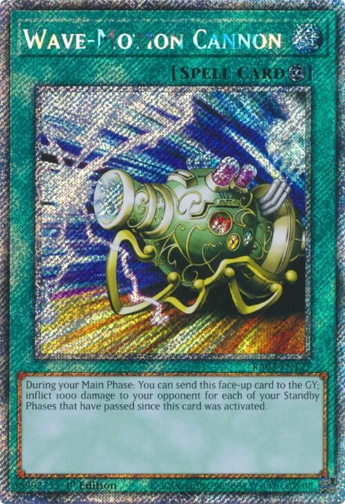 Image for Wave-Motion Cannon (Platinum Secret Rare) (Quarter Century Bonanza) (RA03-EN127) - YuGiOh