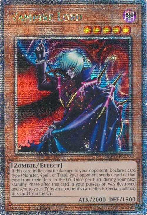 Image for Vampire Lord (Quarter Century Secret Rare) (Quarter Century Bonanza) (RA03-EN128) - YuGiOh