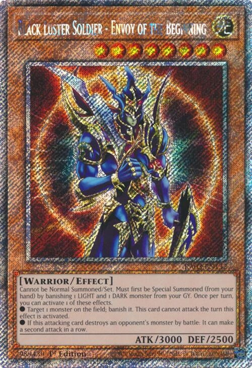 Image for Black Luster Soldier - Envoy of the Beginning (Platinum Secret Rare) (Quarter Century Bonanza) (RA03-EN132) - YuGiOh