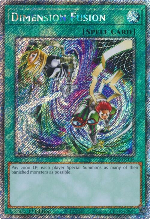 Image for Dimension Fusion (Platinum Secret Rare) (Quarter Century Bonanza) (RA03-EN136) - YuGiOh
