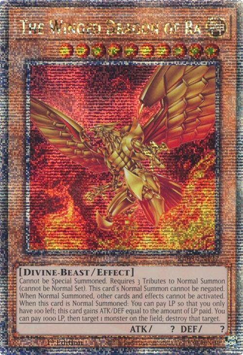 Image for The Winged Dragon of Ra (Quarter Century Secret Rare) (Quarter Century Bonanza) (RA03-EN137) - YuGiOh