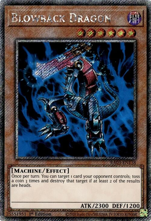 Image for Blowback Dragon (Platinum Secret Rare) (Quarter Century Bonanza) (RA03-EN138) - YuGiOh