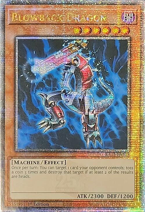 Image for Blowback Dragon (Quarter Century Secret Rare) (Quarter Century Bonanza) (RA03-EN138) - YuGiOh