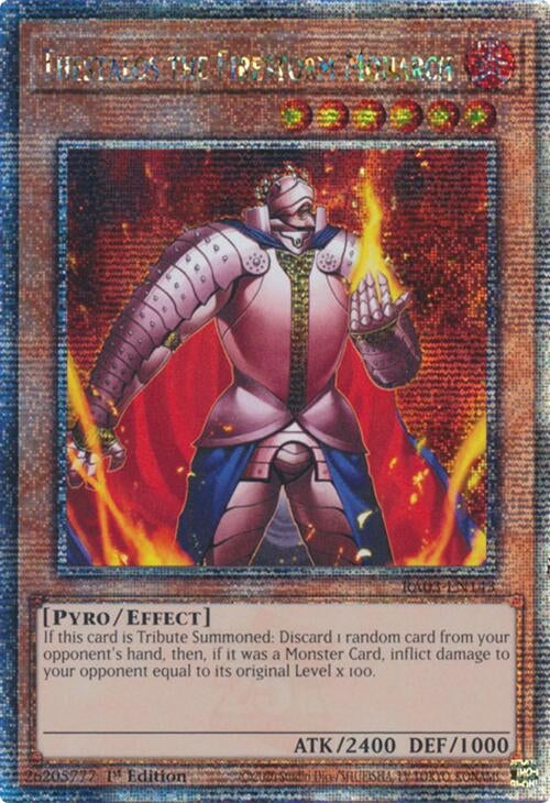 Image for Thestalos the Firestorm Monarch (Quarter Century Secret Rare) (Quarter Century Bonanza) (RA03-EN143) - YuGiOh
