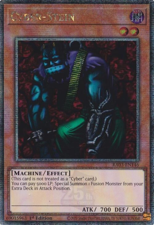 Image for Cyber-Stein (Quarter Century Secret Rare) (Quarter Century Bonanza) (RA03-EN146) - YuGiOh
