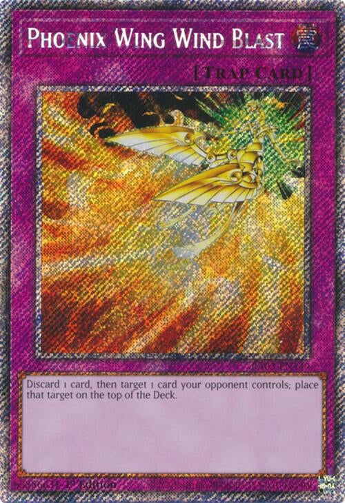 Image for Phoenix Wing Wind Blast (Platinum Secret Rare) (Quarter Century Bonanza) (RA03-EN149) - YuGiOh