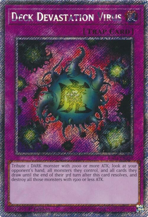 Image for Deck Devastation Virus (Platinum Secret Rare) (Quarter Century Bonanza) (RA03-EN150) - YuGiOh