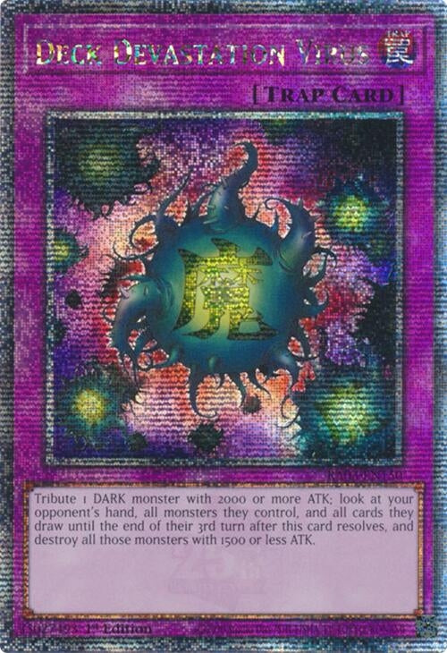 Image for Deck Devastation Virus (Quarter Century Secret Rare) (Quarter Century Bonanza) (RA03-EN150) - YuGiOh