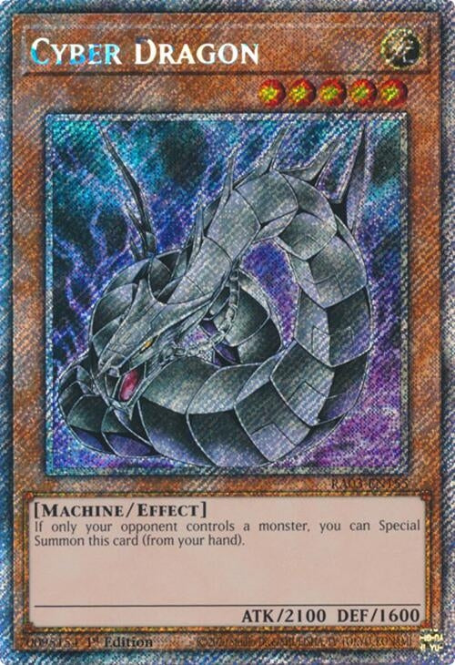 Image for Cyber Dragon (Platinum Secret Rare) (Quarter Century Bonanza) (RA03-EN155) - YuGiOh