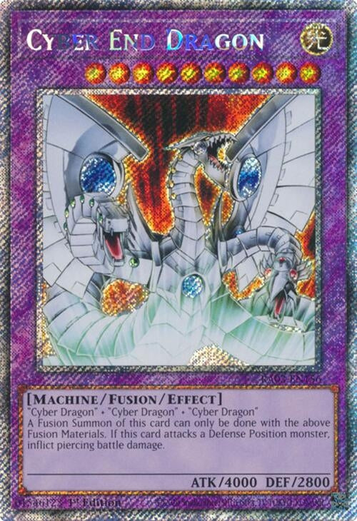 Image for Cyber End Dragon (Platinum Secret Rare) (Quarter Century Bonanza) (RA03-EN156) - YuGiOh
