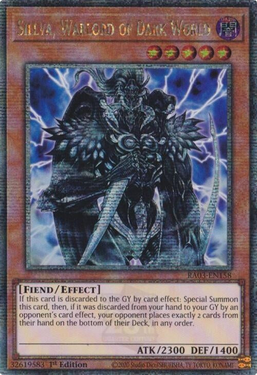 Image for Sillva, Warlord of Dark World (Quarter Century Secret Rare) (Quarter Century Bonanza) (RA03-EN158) - YuGiOh