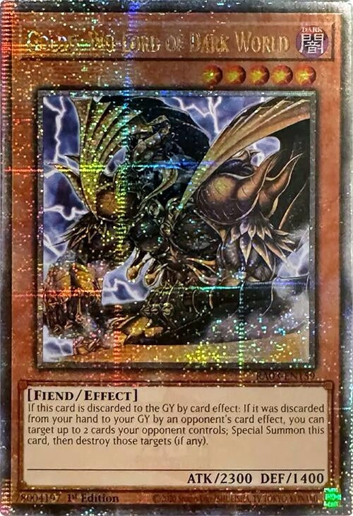 Image for Goldd, Wu-Lord of Dark World (Quarter Century Secret Rare) (Quarter Century Bonanza) (RA03-EN159) - YuGiOh
