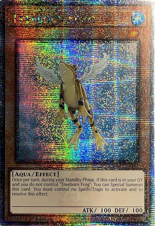 Image for Treeborn Frog (Quarter Century Secret Rare) (Quarter Century Bonanza) (RA03-EN161) - YuGiOh