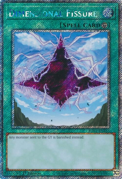 Image for Dimensional Fissure (Platinum Secret Rare) (Quarter Century Bonanza) (RA03-EN163) - YuGiOh