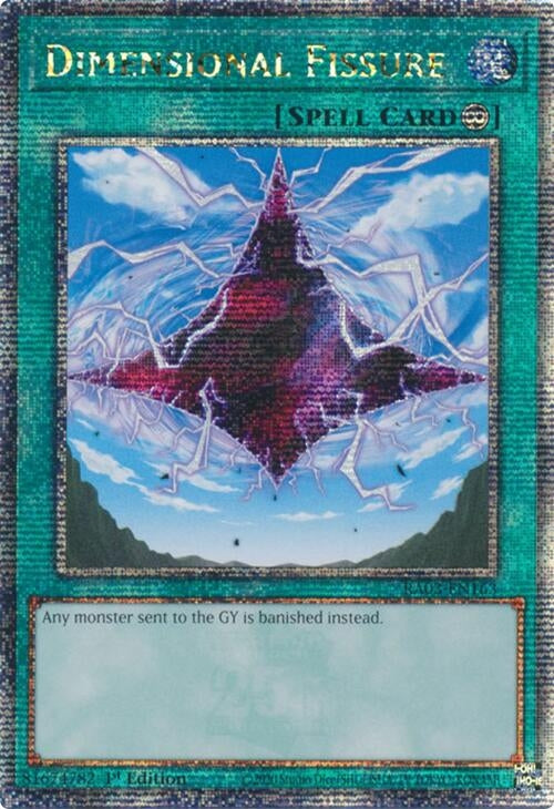 Image for Dimensional Fissure (Quarter Century Secret Rare) (Quarter Century Bonanza) (RA03-EN163) - YuGiOh