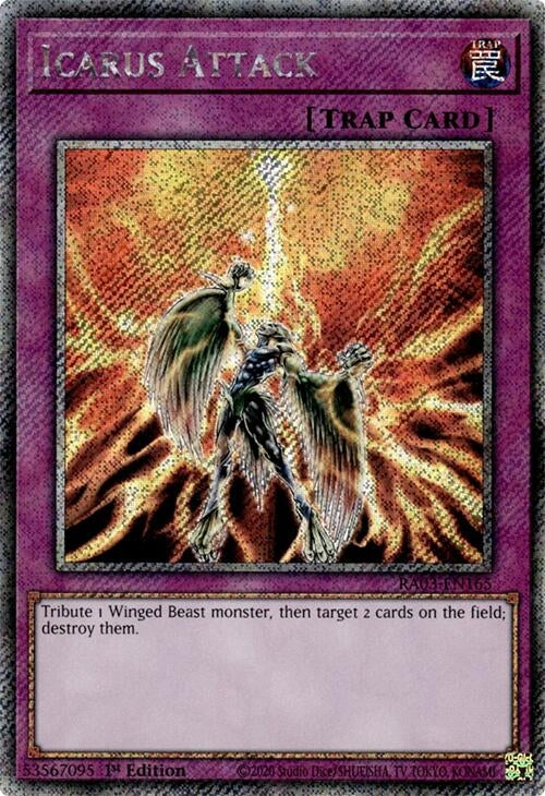 Image for Icarus Attack (Platinum Secret Rare) (Quarter Century Bonanza) (RA03-EN165) - YuGiOh