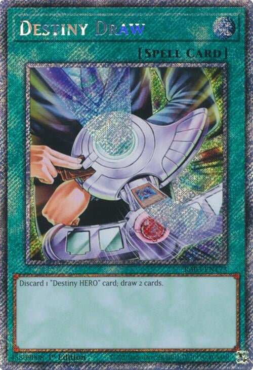 Image for Destiny Draw (Platinum Secret Rare) (Quarter Century Bonanza) (RA03-EN173) - YuGiOh