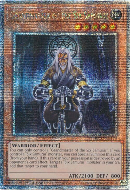 Image for Grandmaster of the Six Samurai (Quarter Century Secret Rare) (Quarter Century Bonanza) (RA03-EN174) - YuGiOh