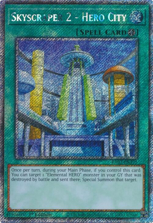 Image for Skyscraper 2 - Hero City (Platinum Secret Rare) (Quarter Century Bonanza) (RA03-EN175) - YuGiOh