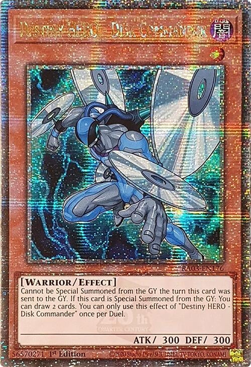 Image for Destiny HERO - Disk Commander (Quarter Century Secret Rare) (Quarter Century Bonanza) (RA03-EN176) - YuGiOh