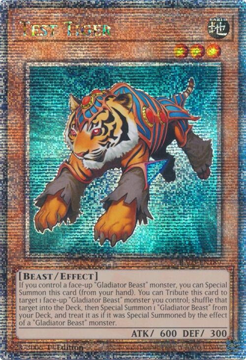 Image for Test Tiger (Quarter Century Secret Rare) (Quarter Century Bonanza) (RA03-EN189) - YuGiOh