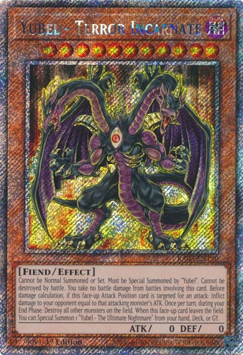 Image for Yubel - Terror Incarnate (Platinum Secret Rare) (Quarter Century Bonanza) (RA03-EN190) - YuGiOh