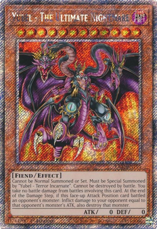 Image for Yubel - The Ultimate Nightmare (Platinum Secret Rare) (Quarter Century Bonanza) (RA03-EN191) - YuGiOh