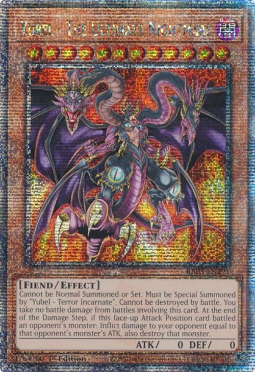 Image for Yubel - The Ultimate Nightmare (Quarter Century Secret Rare) (Quarter Century Bonanza) (RA03-EN191) - YuGiOh