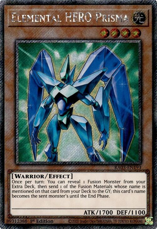 Image for Elemental HERO Prisma (Platinum Secret Rare) (Quarter Century Bonanza) (RA03-EN193) - YuGiOh