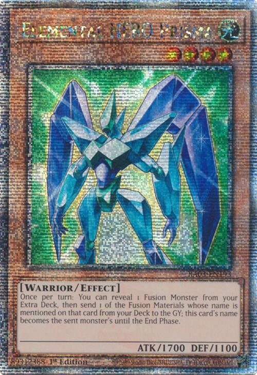 Image for Elemental HERO Prisma (Quarter Century Secret Rare) (Quarter Century Bonanza) (RA03-EN193) - YuGiOh