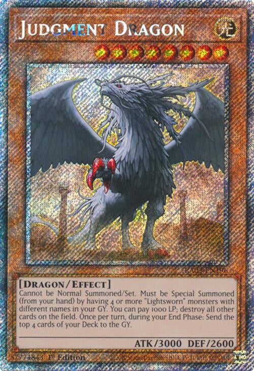Image for Judgment Dragon (Platinum Secret Rare) (Quarter Century Bonanza) (RA03-EN196) - YuGiOh