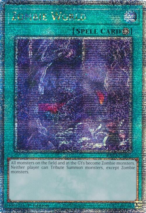 Image for Zombie World (Quarter Century Secret Rare) (Quarter Century Bonanza) (RA03-EN205) - YuGiOh