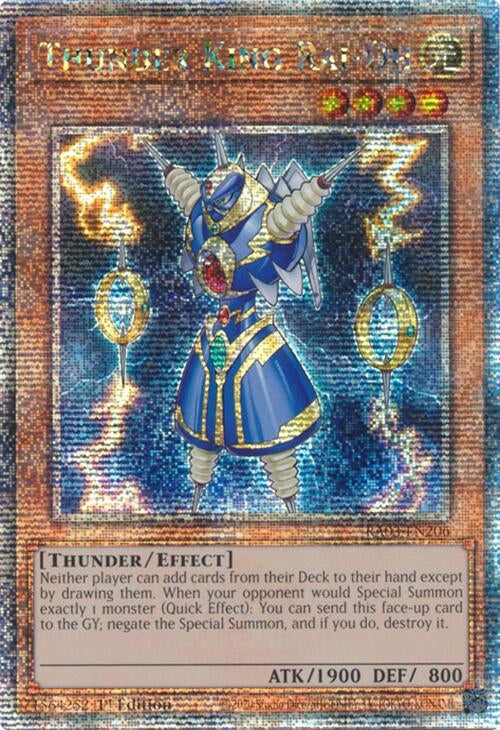 Image for Thunder King Rai-Oh (Quarter Century Secret Rare) (Quarter Century Bonanza) (RA03-EN206) - YuGiOh