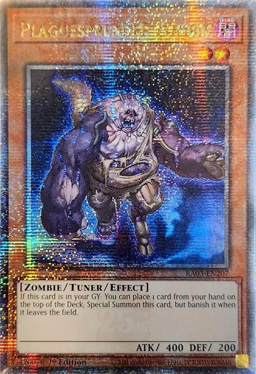 Image for Plaguespreader Zombie (Quarter Century Secret Rare) (Quarter Century Bonanza) (RA03-EN207) - YuGiOh