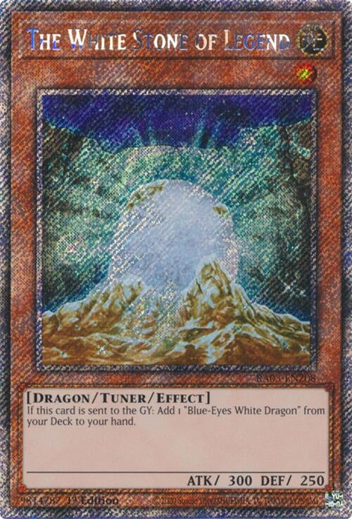 Image for The White Stone of Legend (Platinum Secret Rare) (Quarter Century Bonanza) (RA03-EN208) - YuGiOh