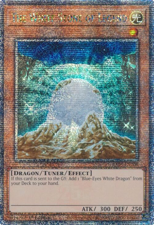 Image for The White Stone of Legend (Quarter Century Secret Rare) (Quarter Century Bonanza) (RA03-EN208) - YuGiOh
