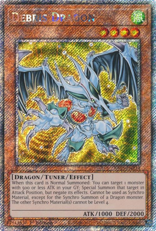 Image for Debris Dragon (Platinum Secret Rare) (Quarter Century Bonanza) (RA03-EN214) - YuGiOh