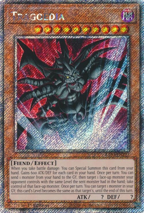 Image for Tragoedia (Platinum Secret Rare) (Quarter Century Bonanza) (RA03-EN223) - YuGiOh